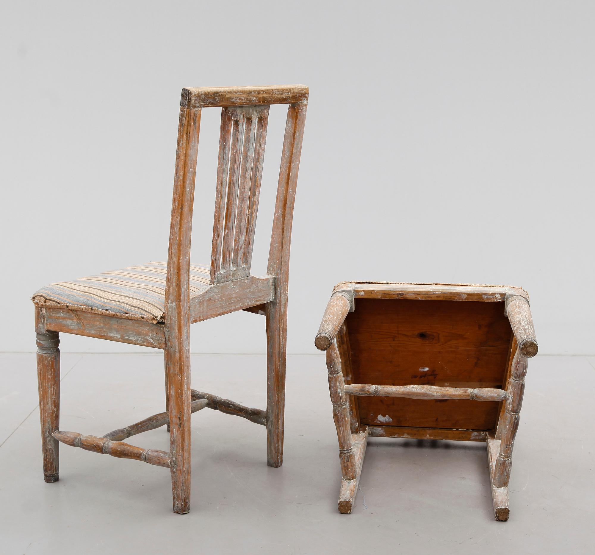 STOLAR, 1 par, sengustavianska, omkring år 1800.