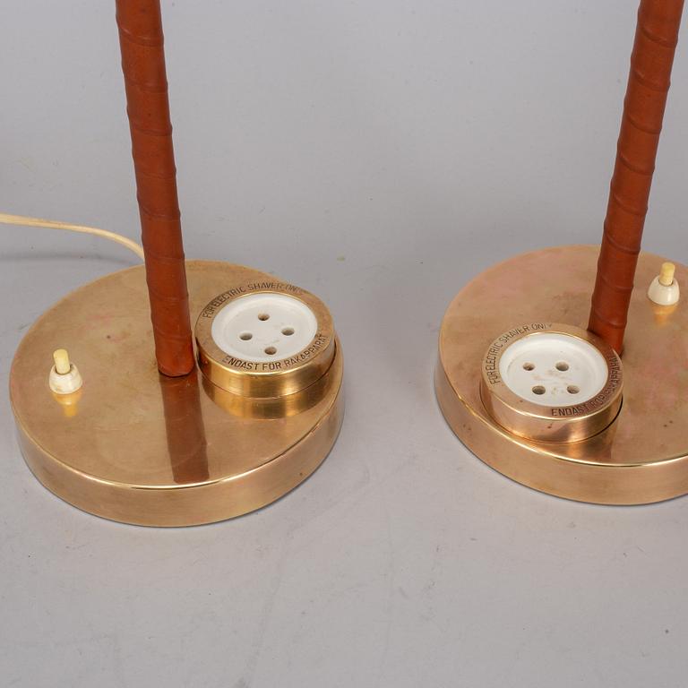 A pair of '2039' table lamps from Nordiska Kompaniet.