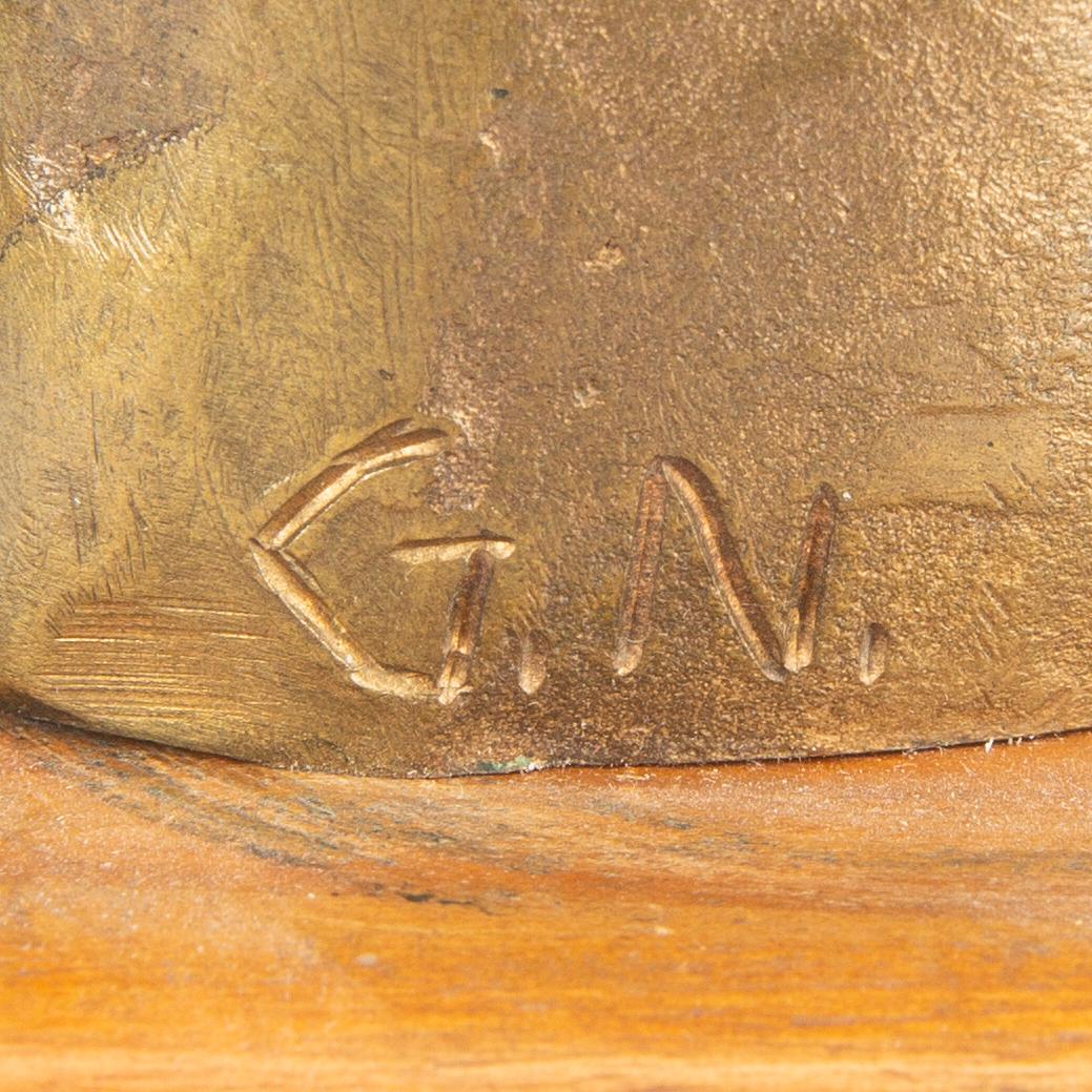 Gunnar Nilsson, skulptur signerad brons.