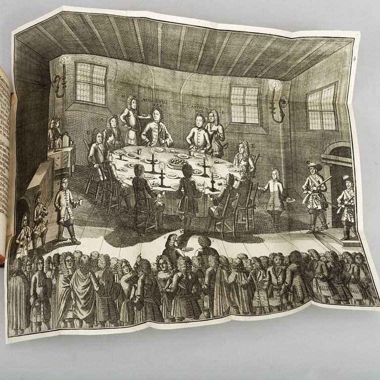 History of King Charles XII, 10 vols., with engraved plates and plans, 1702-19.