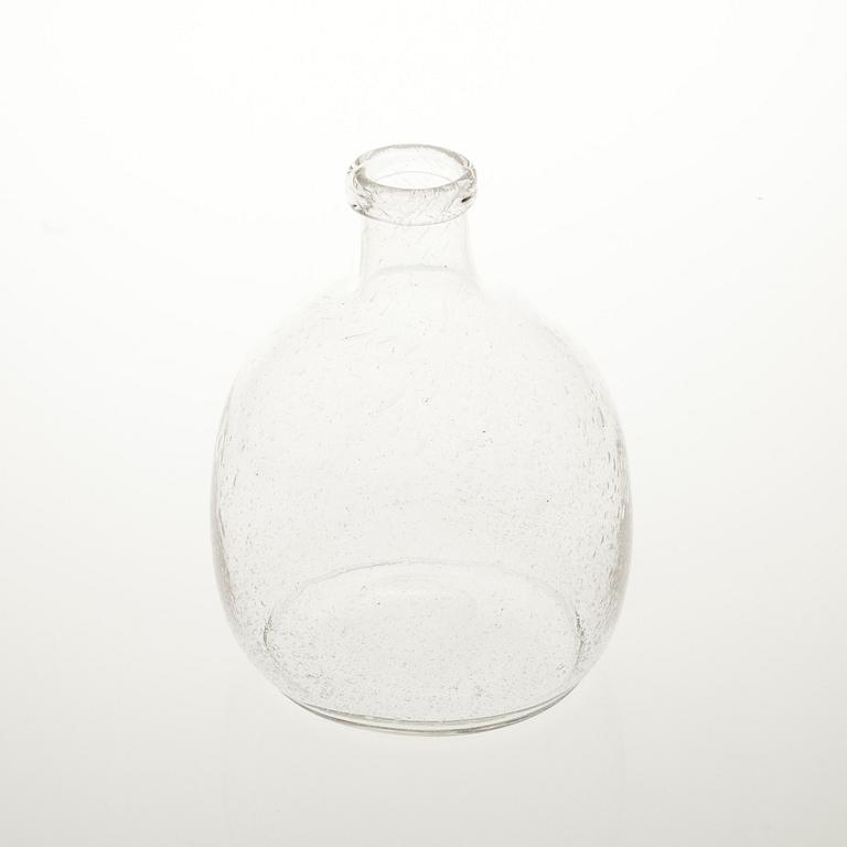 FLASKA, glas, Kaj Franck, märkt i botten Nuutajärvi Notsjö.