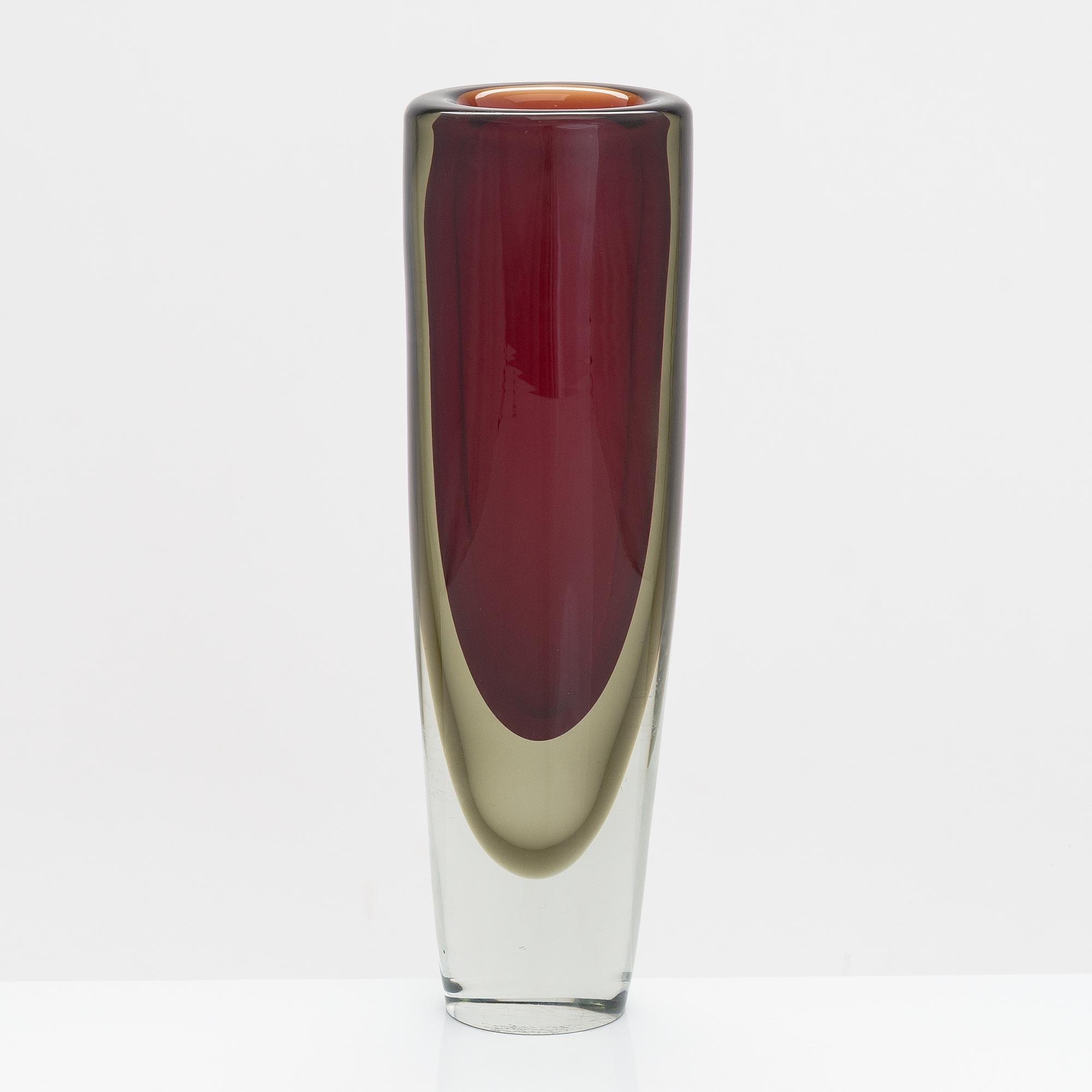 Kaj Franck, vas, glas, modell KF 239, signerad K. Franck, Nuutajärvi Notsjö -58.