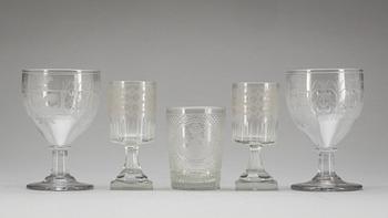 GLAS, 2+2+1 st. Glas, 1800-1900-tal.