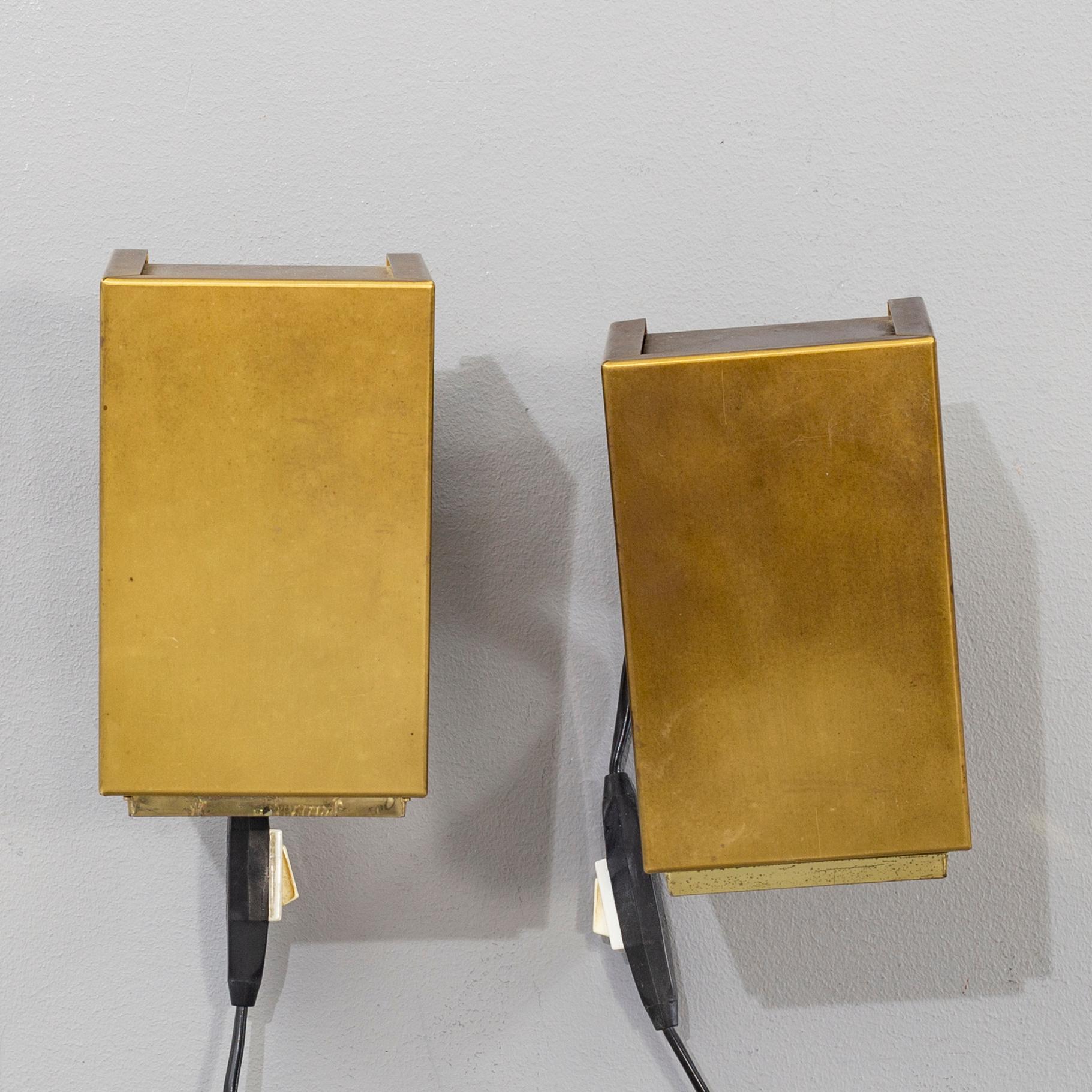 A pair of wall lamps "Elidus Kuben", second half of the 20th century.
