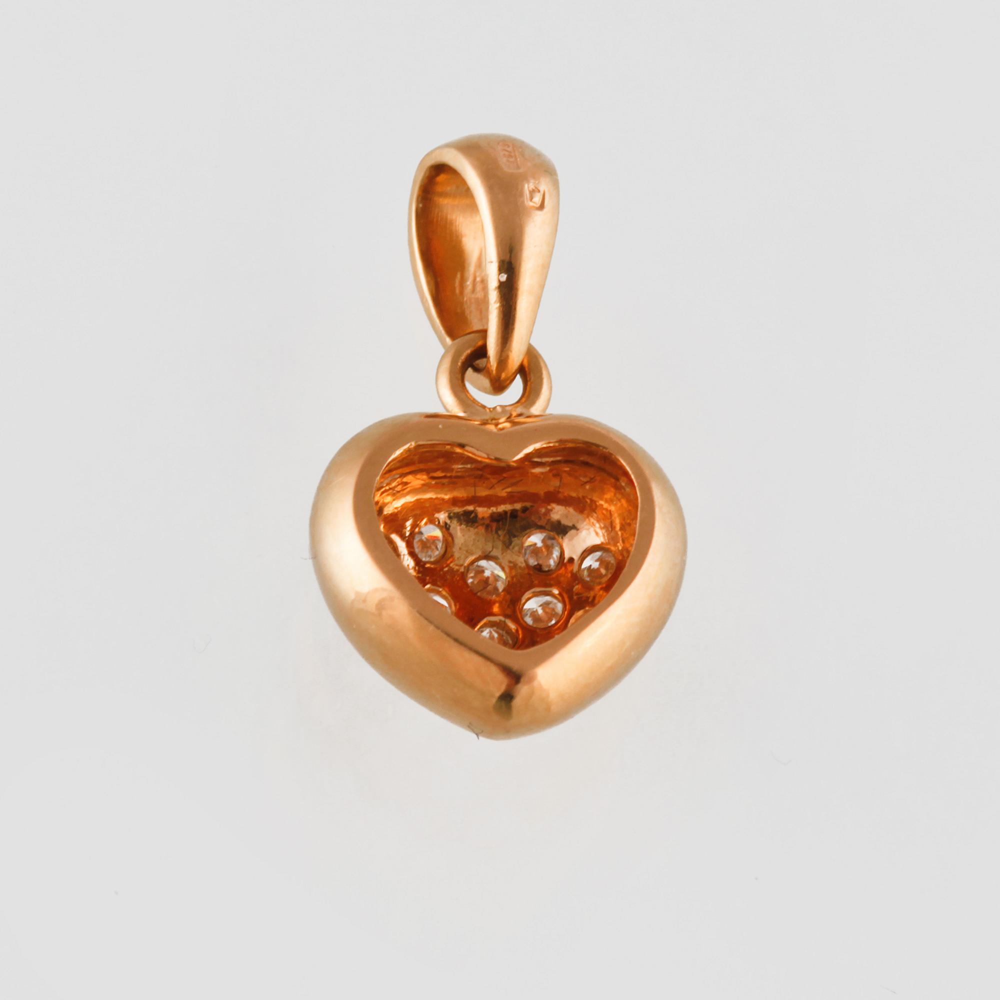 HÄNGE, 18K guld med 13 briljantslipade diamanter. Vikt 2,1 gram.