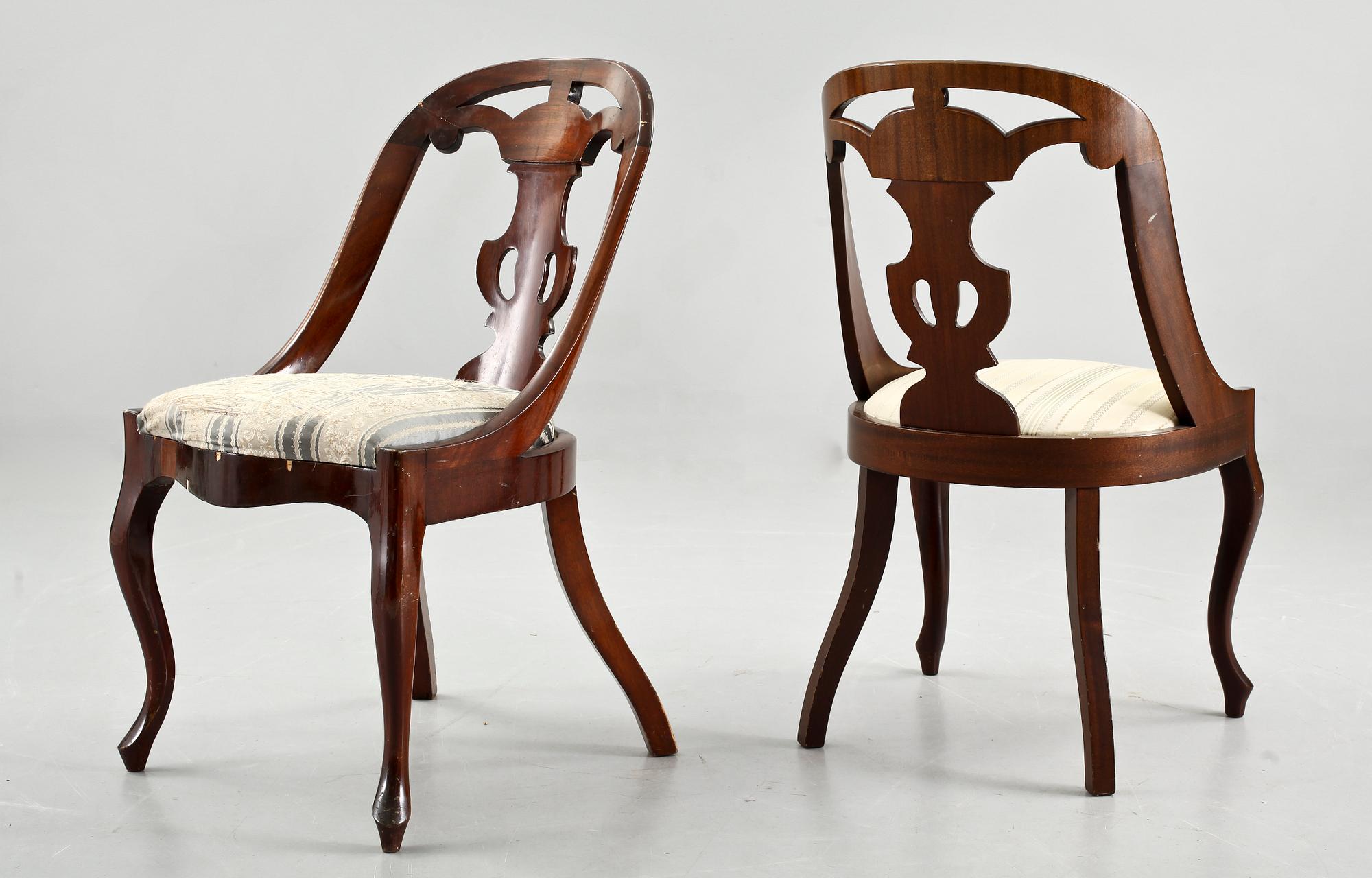 STOLAR, 8 st, s k Göteborgsstolar, 1900-tal.