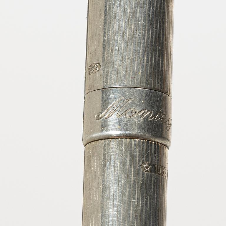 Montegrappa, kulspetspenna, sterlingsilver, Italien.
