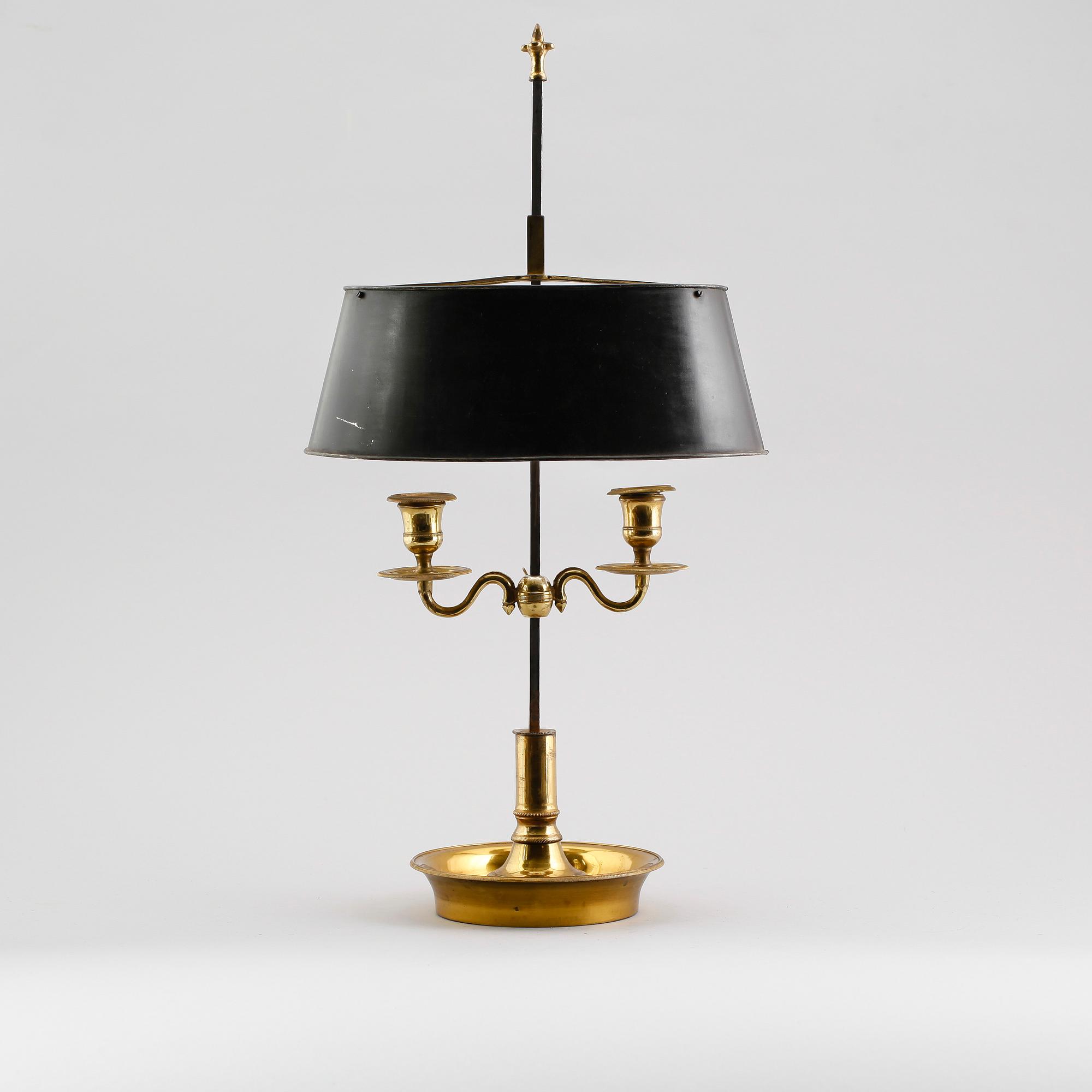 BOUILOTTELAMPA, empire, 1800-talets första hälft.