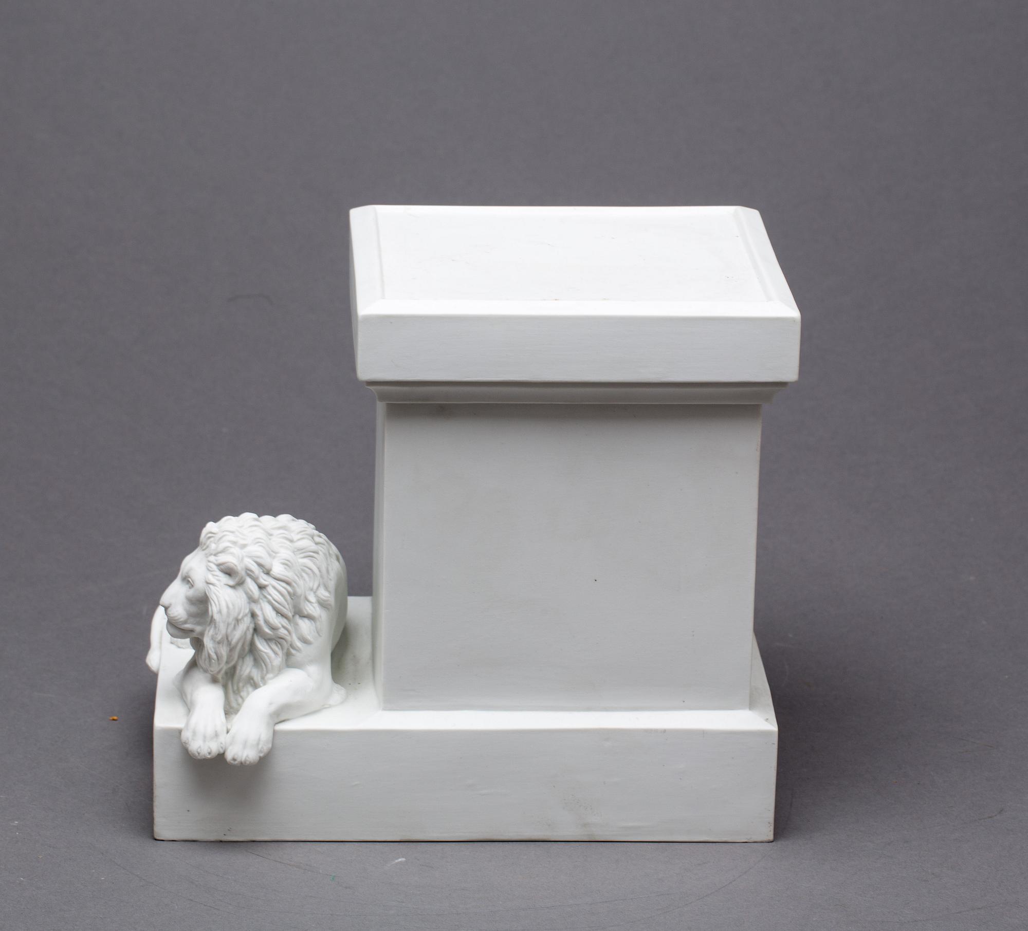 POSTAMENT, parian, Royal Copenhagen.