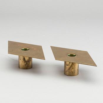 LJUSSTAKAR, ett par, mässing, Sigurd Persson, Utmärkt Svensk Form.