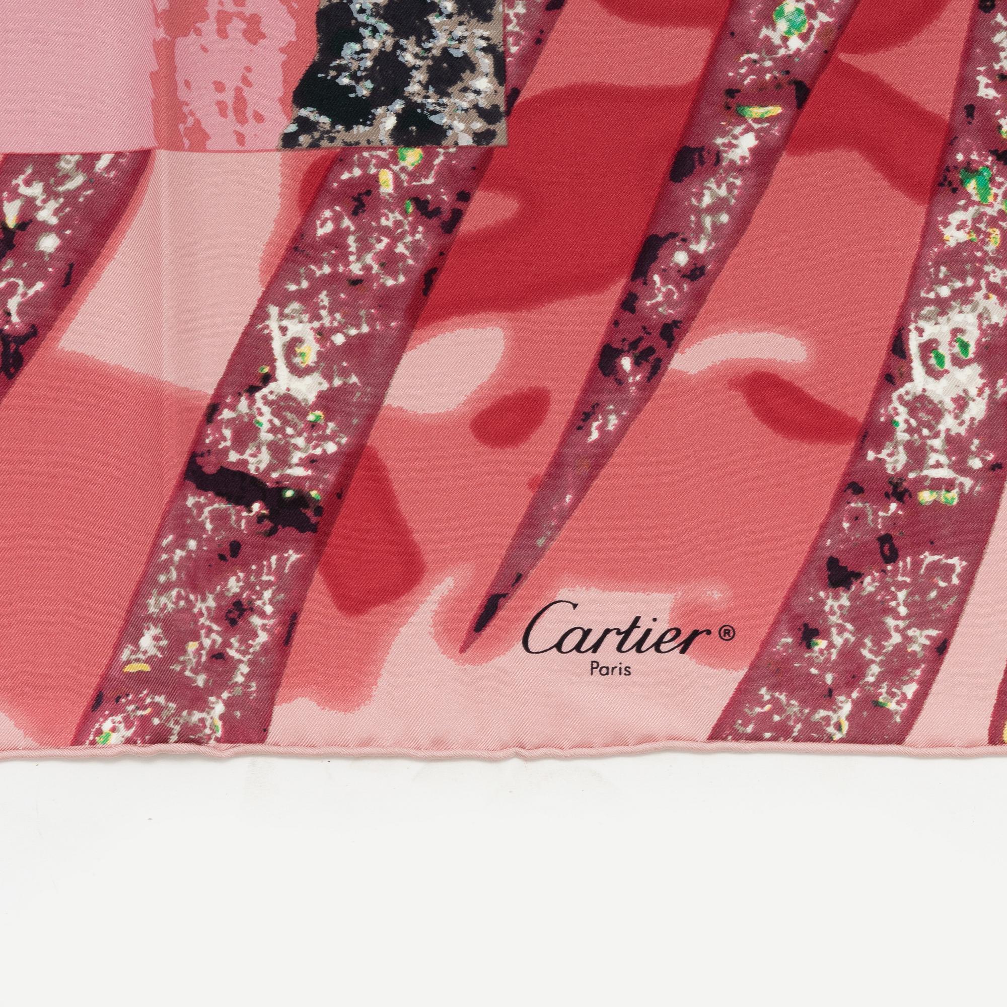 Cartier, a silk scarf.