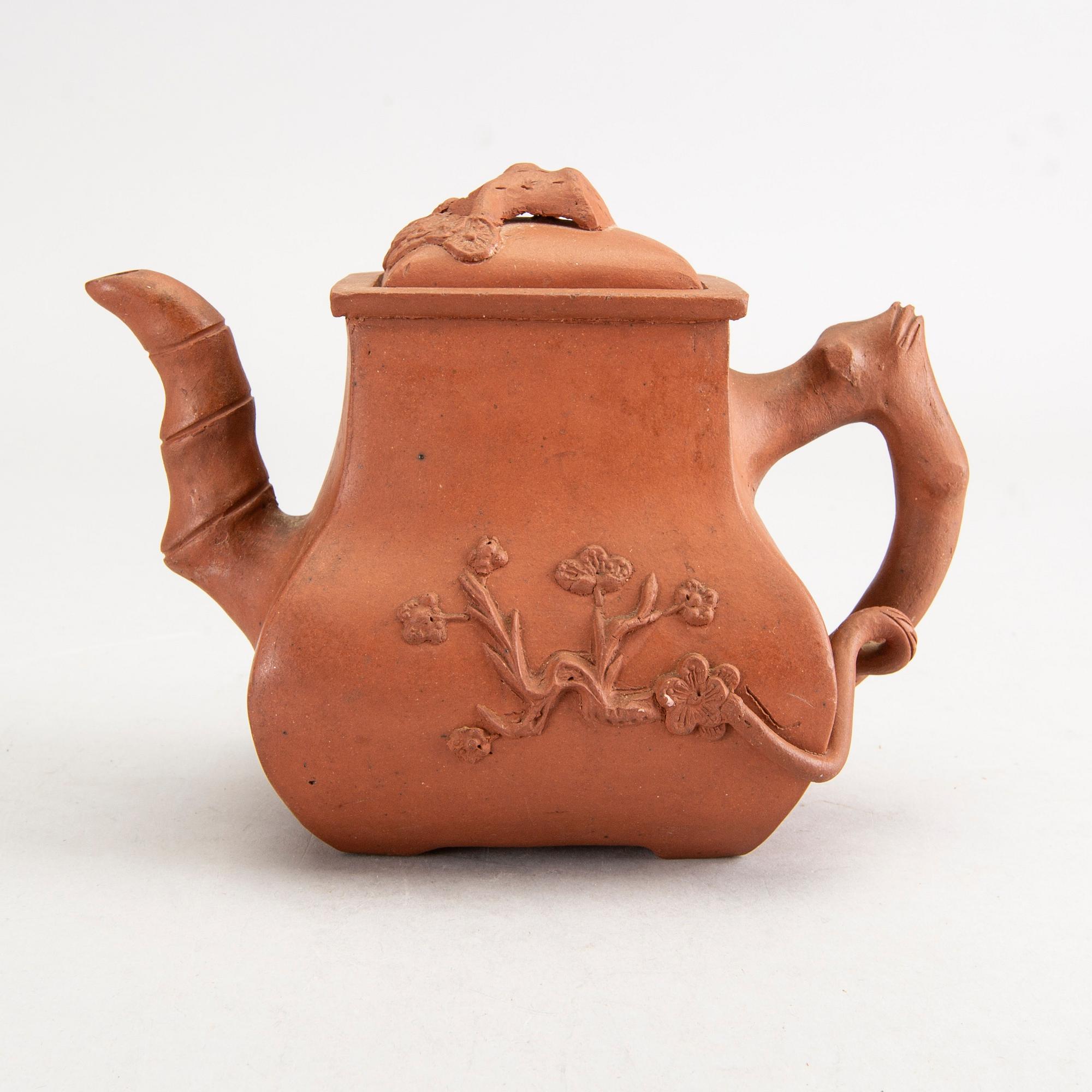 Tekannor, 6 st Kina 1900-tal lergods.