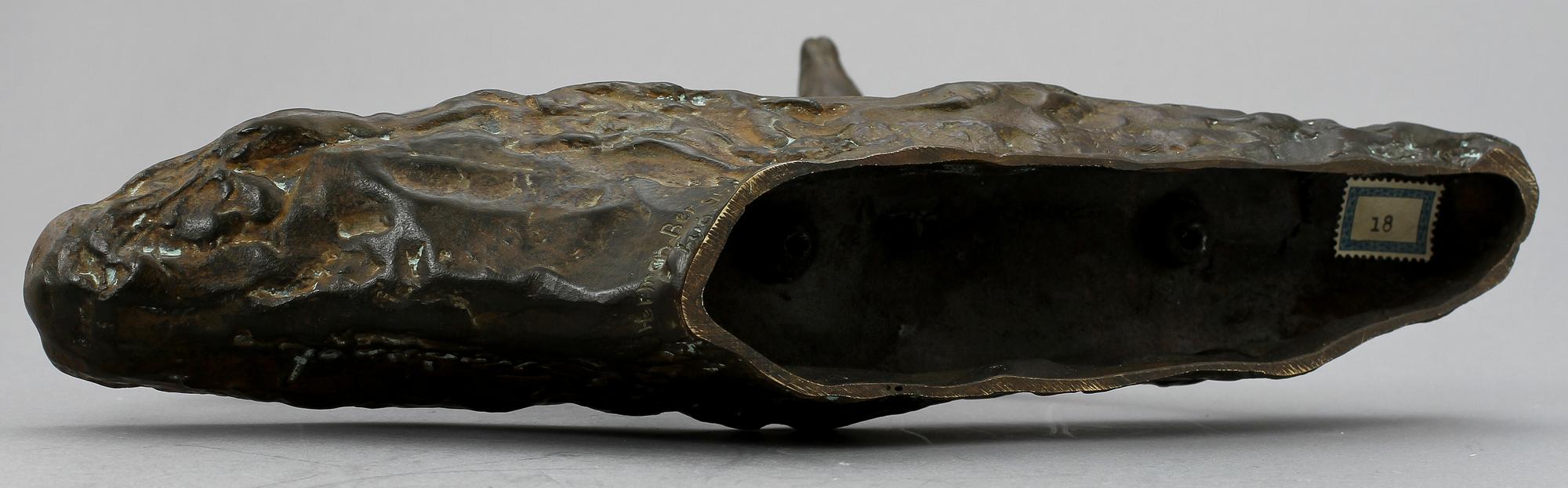 ARVID KNÖPPEL, skulptur, brons, Herman Bergman, sign.