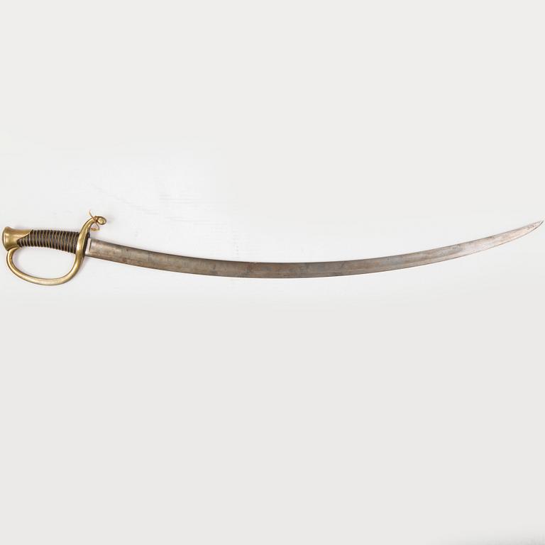 SABEL, fransk, m/1829 för artillerimanskap.
