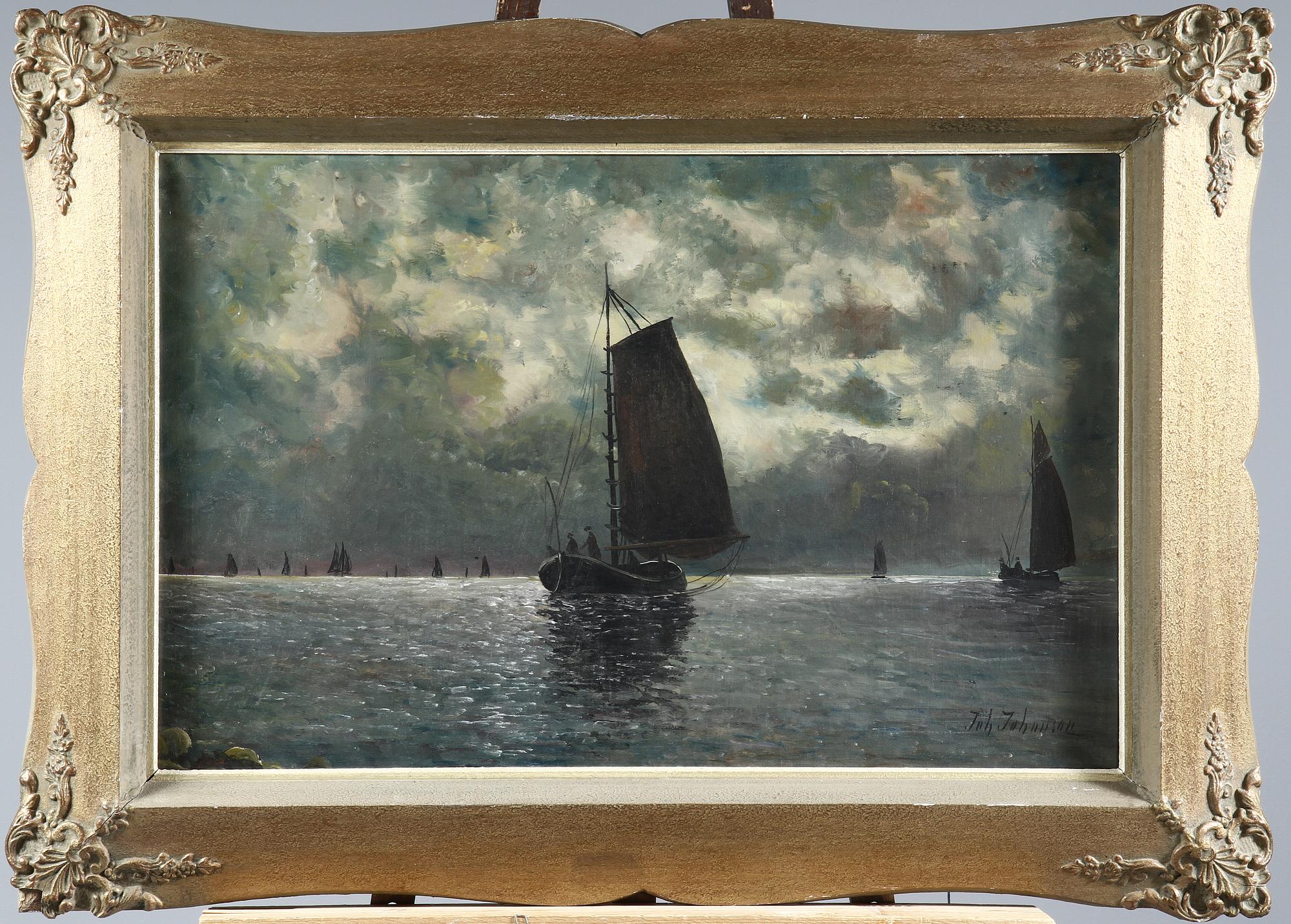 JOHAN JOHANSON, olja på duk, sign.