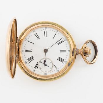 Pocket watch, hunter, 49 mm.