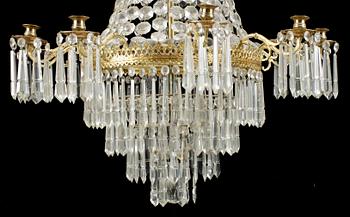 LJUSKRONA, oscariansk, omkring sekelskiftet 1900. Höjd ca 110 cm.