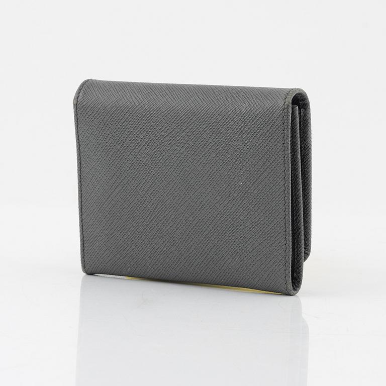 Prada, plånbok "Small Saffino Leather Wallet".