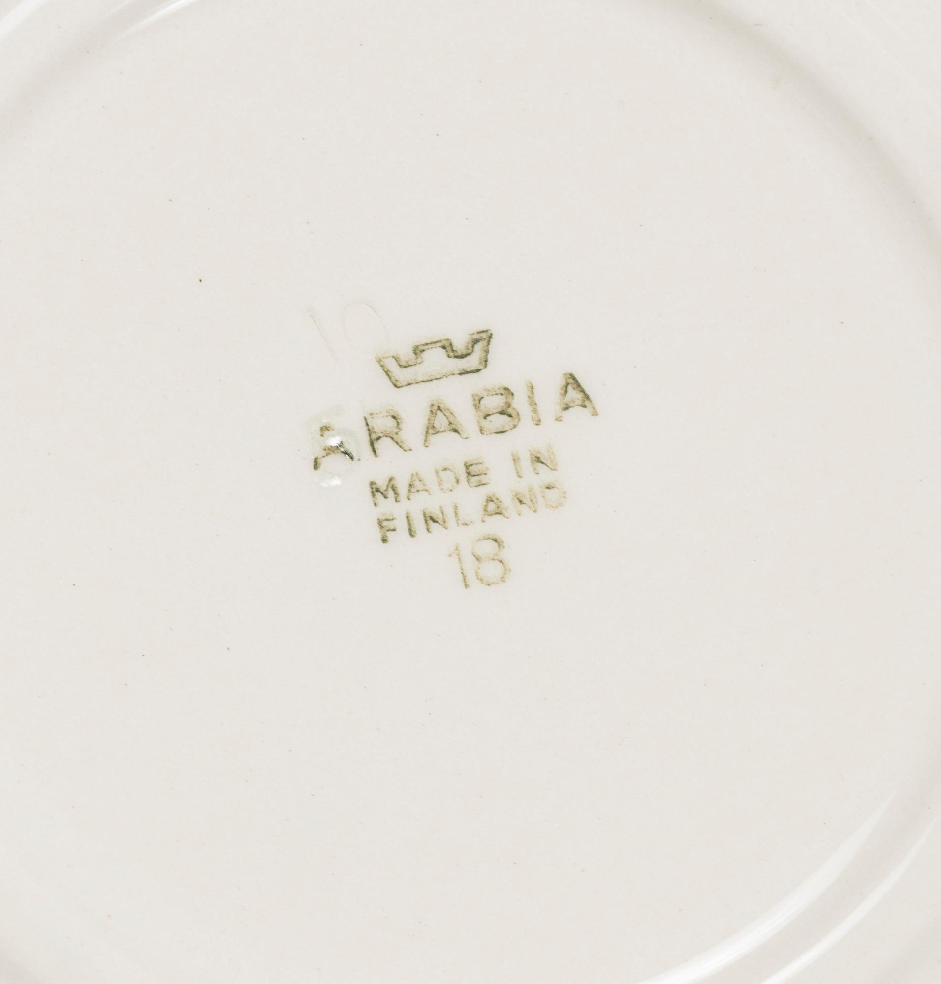 SERVIS, 42 delar, "grått Landskap", porslin, design Reinhard Richter, Arabia.