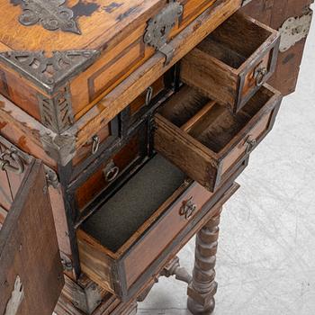 A Baroque style cabinet, late 19th Century.