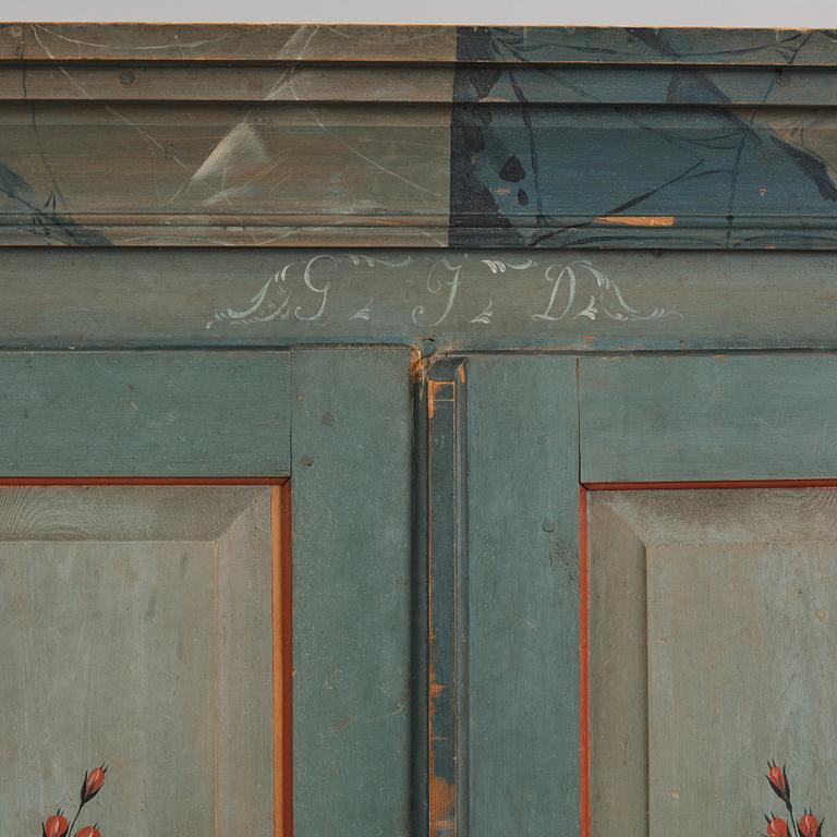 Skåp, Jämtland, daterat 1824.