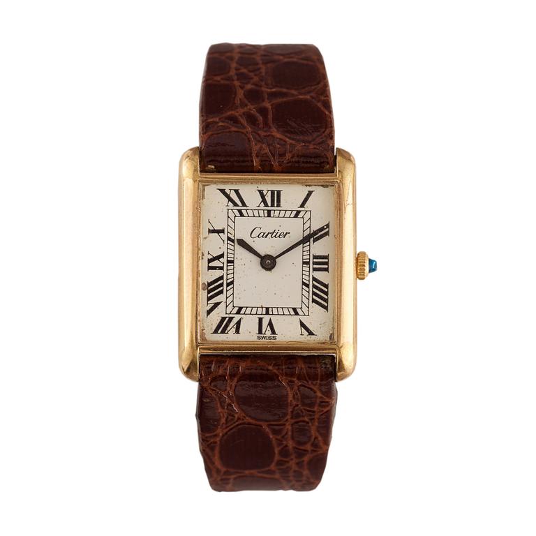 Cartier - Tank. Electroplated. 23 x 23 mm.