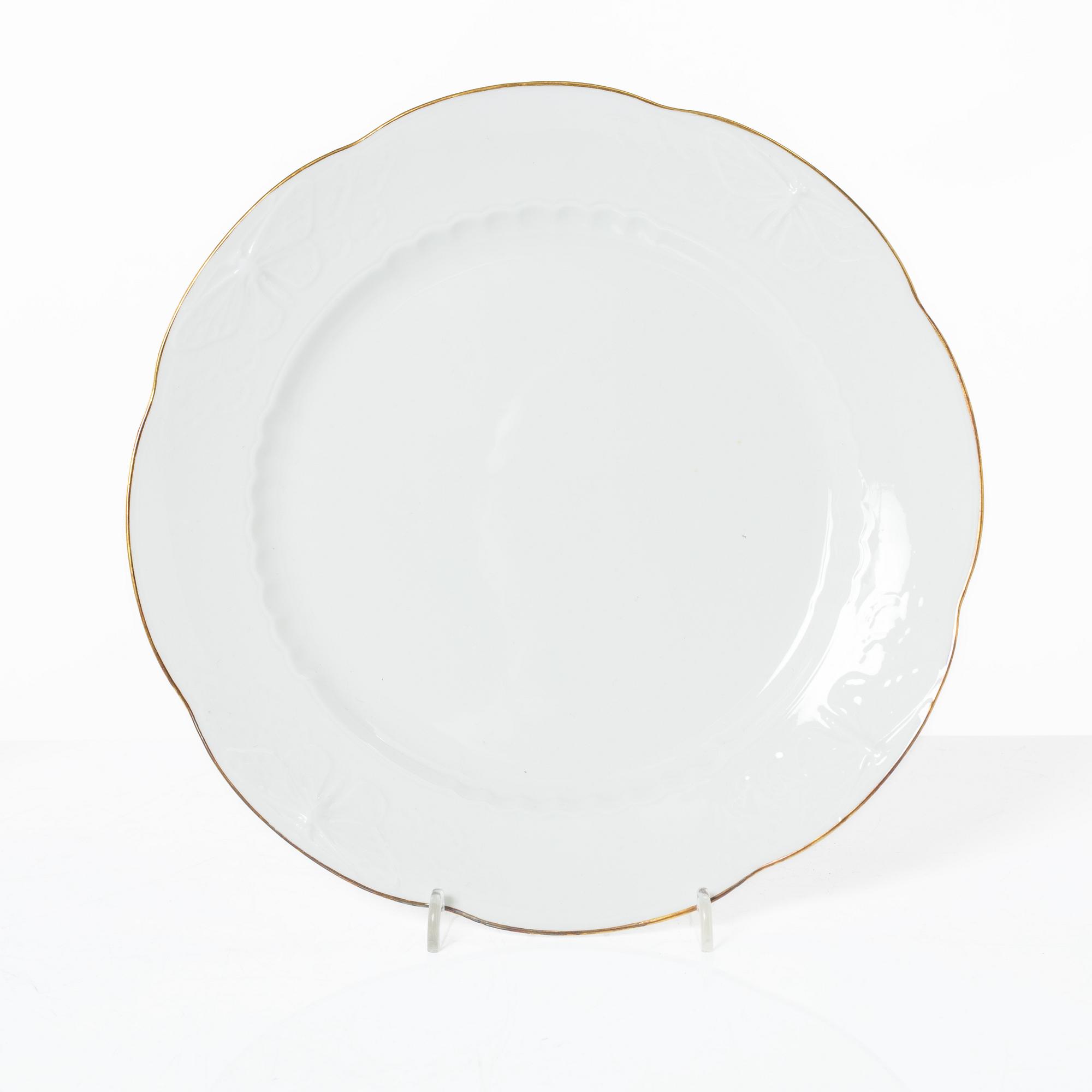 Alf Wallander, a 69 pieces dinner service, porcelain, "Fjäril", Rörstrand, early 20th century.
