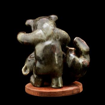 FIGURIN, stengods, Karl Gösser, Rörstrand, 1900-tal.