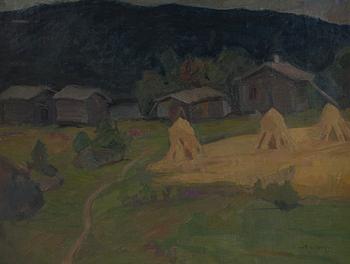Wilho Sjöström, Cottage landscape.