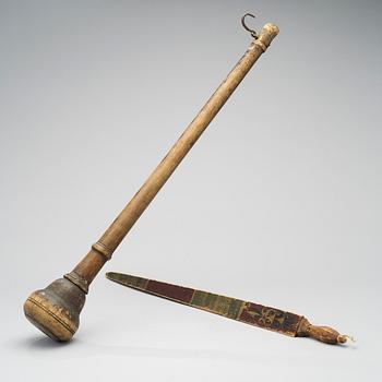 BESSMAN OCH MÄTSTICKA. Daterade 1775 och 1859.