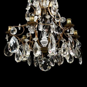 A Rococo style chandalier, 20th Century.