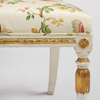 A set of four late Gustavian 'Sulla' chairs, Stockholm, circa 1800.