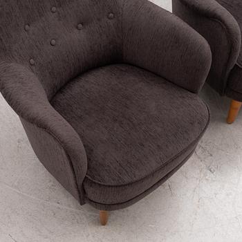 Carl Malmsten, a pair of 'Samsas' armchairs.