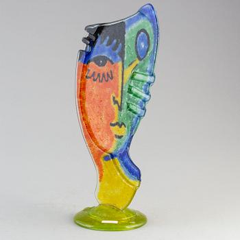 SILVIO VIGLIATURO, glasskulptur, signerad och daterad -02.