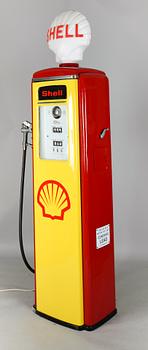 BENSINPUMP, Shell, The Tokheim pump, USA, 1900-talets mitt.