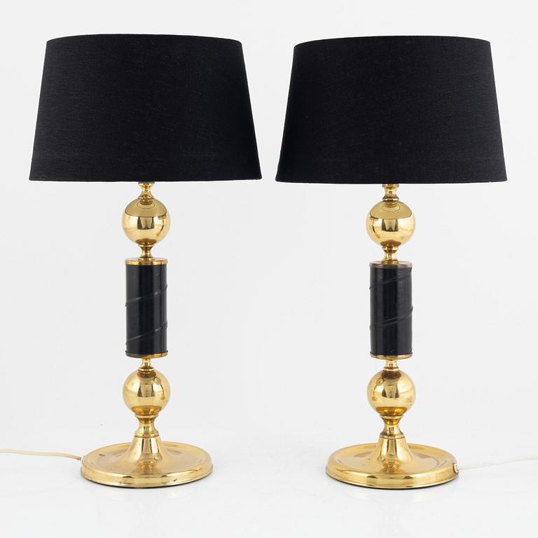 A pair of table lamps, GMA, 1970's.