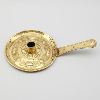 NATTLJUSSTAKE, mässing, 1700-tal.