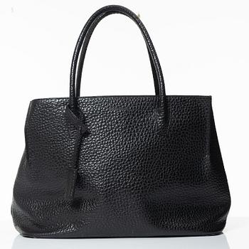 Jil Sander, A black leather bag.