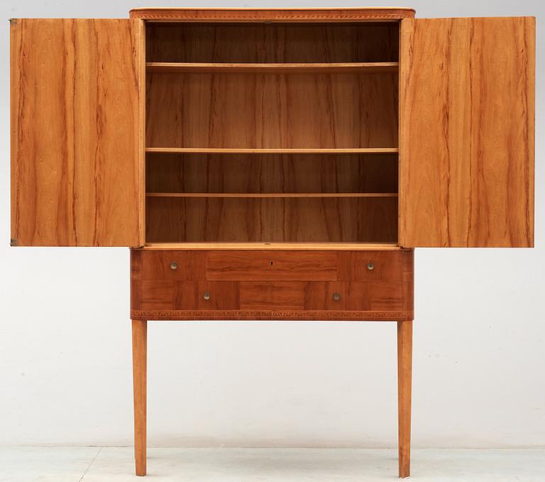 Carl Malmsten, A Carl Malmsten Swedish Modern cabinet 'Björkhagen', executed by cabinetmaker Tage Bjarnehall, Stockholm 1943.