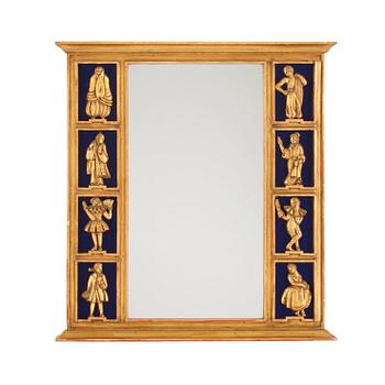 402. A mirror probably by Marie-Louise Idestam-Blomberg, Sweden 1920's-30's.