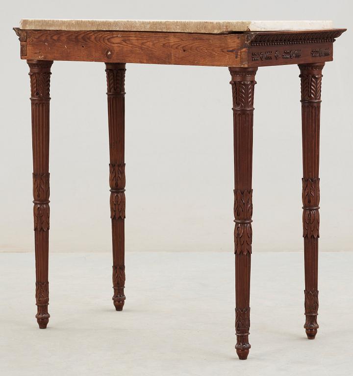 A late Gustavian circa 1800 mahogany console table.