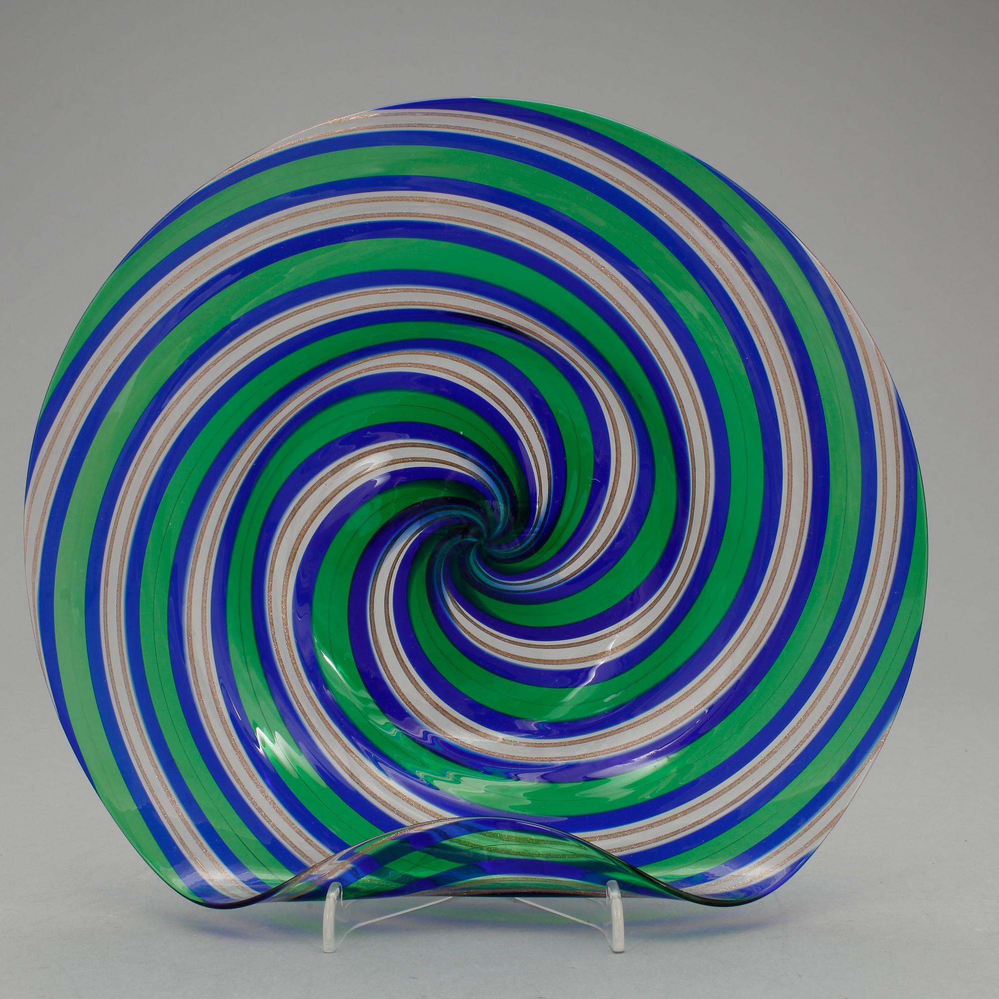 SKÅL, glas, Murano, Italien, 1930-tal.