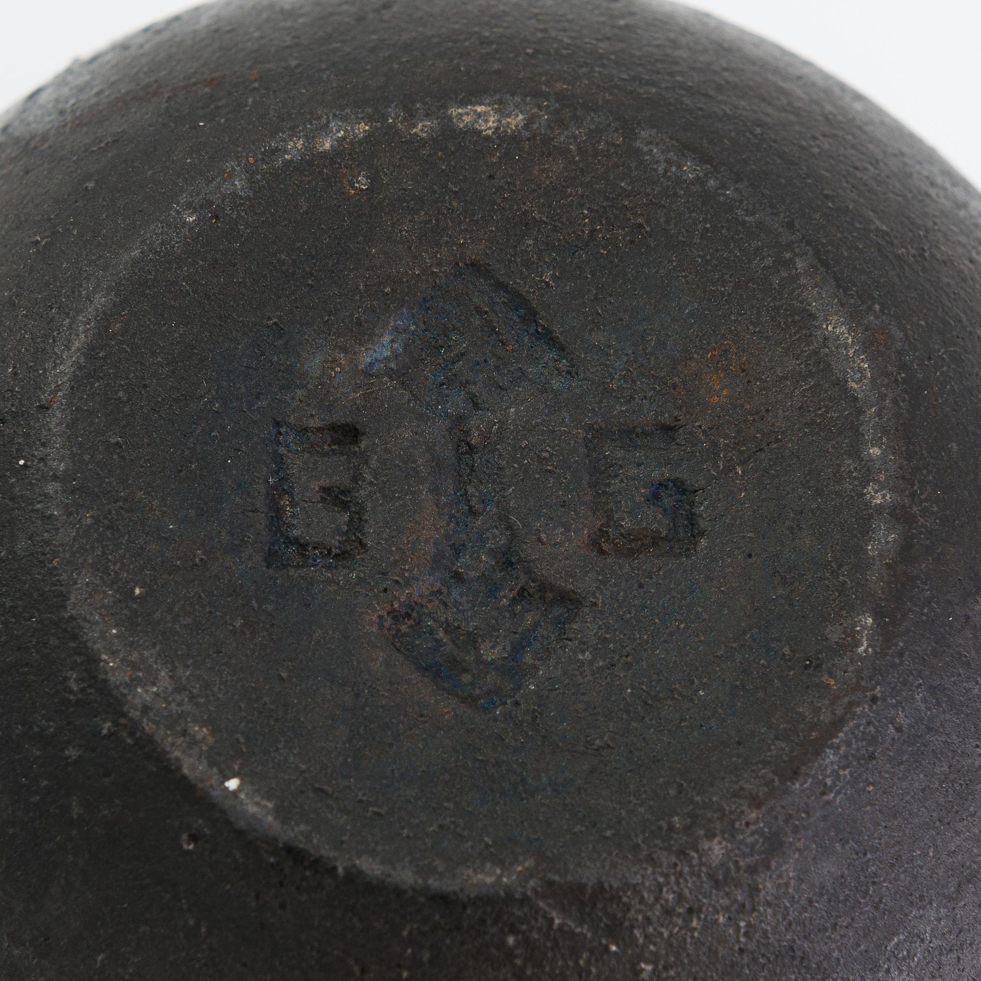 Bertel Gardberg, mortel, stämplad GB.