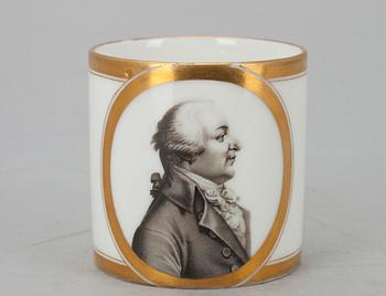 KAFFEKOPP, troligen Christopher Potter, Paris, 1700-talets slut. H.7.