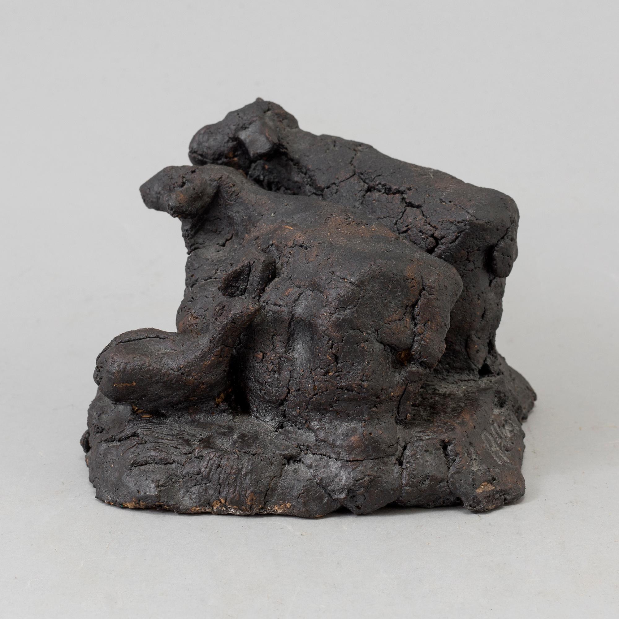 HENRIK ALLERT, a ceramic sculpture, signed.