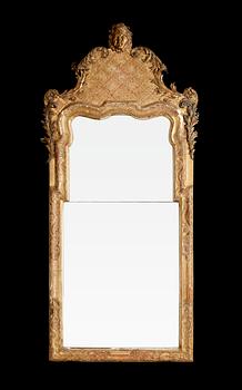583. A Swedish late Baroque 18th Century mirror.