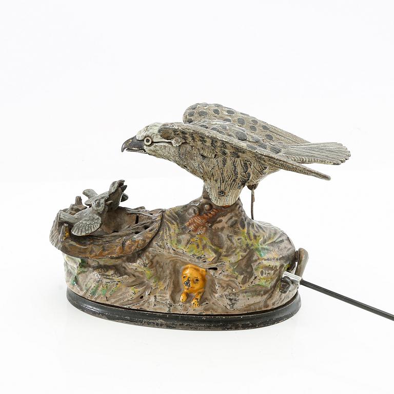 Money box by J. & E. Stevens Co, Cromwell, U.S.A, late 19th century.