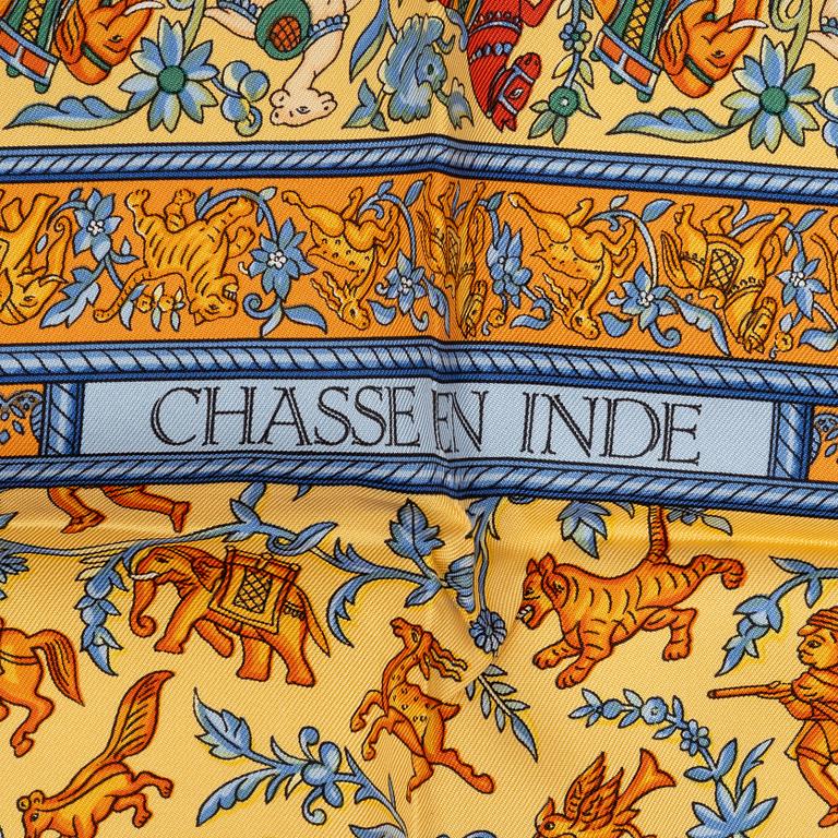 Hermès, scarf, "Chasse en Inde".
