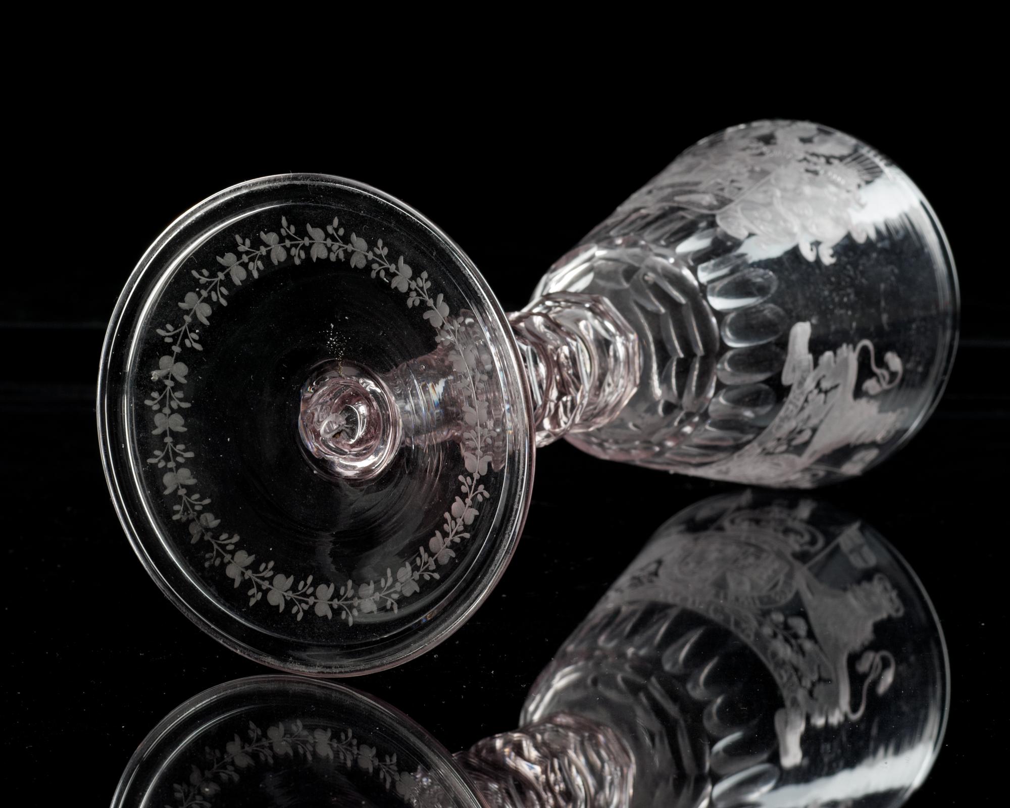 An English goblet, 18th Century.