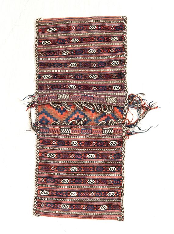 Saddle bag Afshar Khorjin semi-antique approx. 108x47 cm.